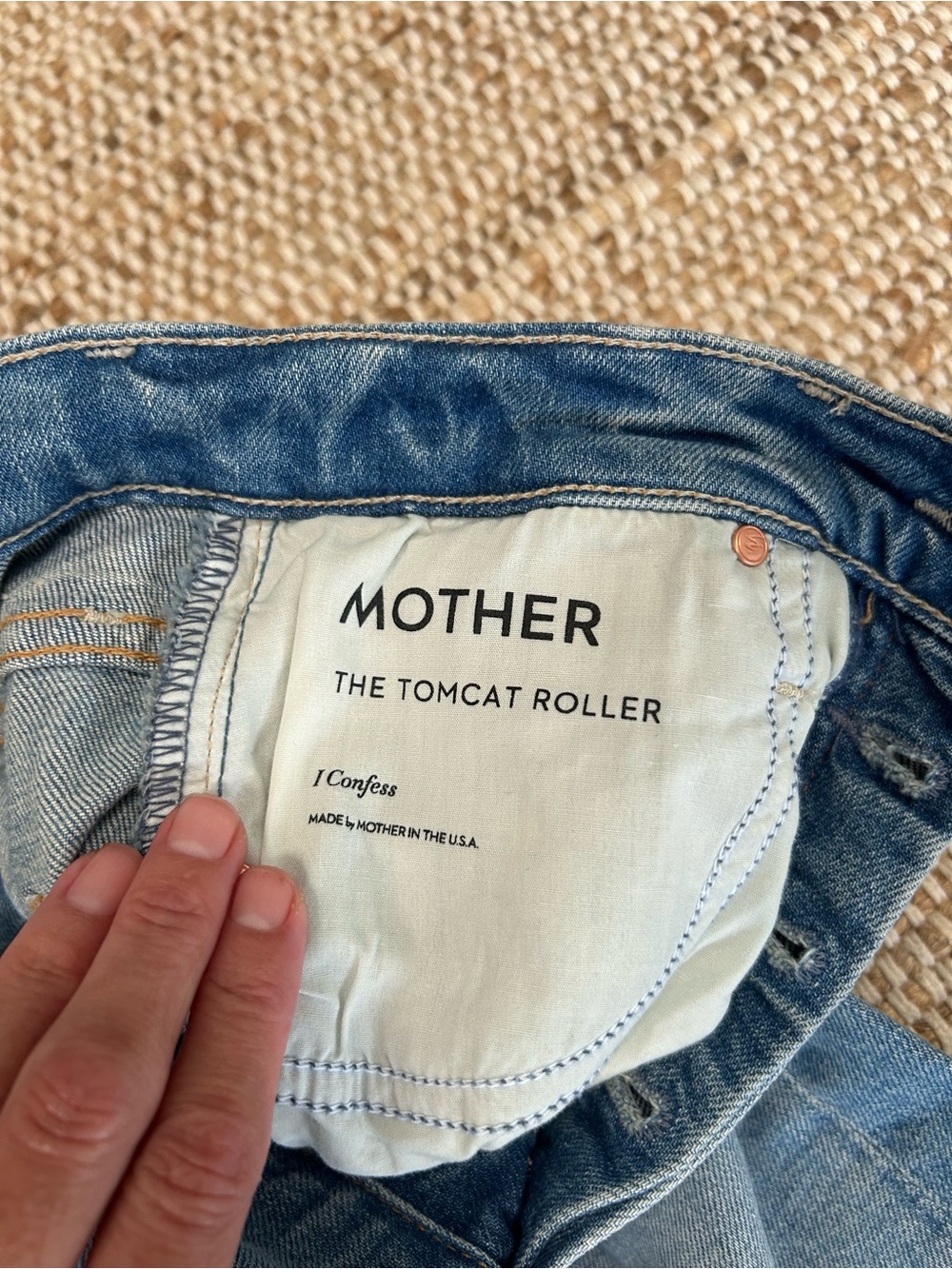 MOTHER SUPERIOR Tomcat Roller Anthropologie “I confess” High-Rise Wide Leg Jeans - Picture 11 of 16